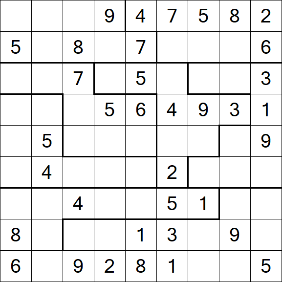 Jigsaw Sudoku - Medio