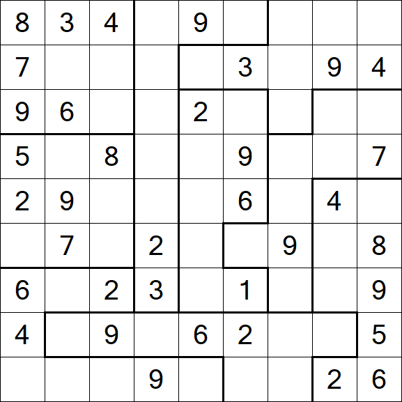 Jigsaw Sudoku - Moyen