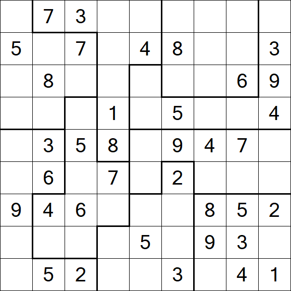 Jigsaw Sudoku - Mittel
