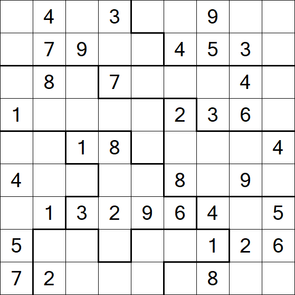 Jigsaw Sudoku - Moyen