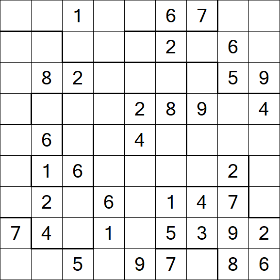 Jigsaw Sudoku - Moyen