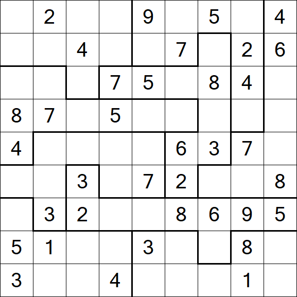 Jigsaw Sudoku - Medio