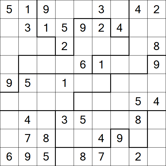Jigsaw Sudoku - Moyen