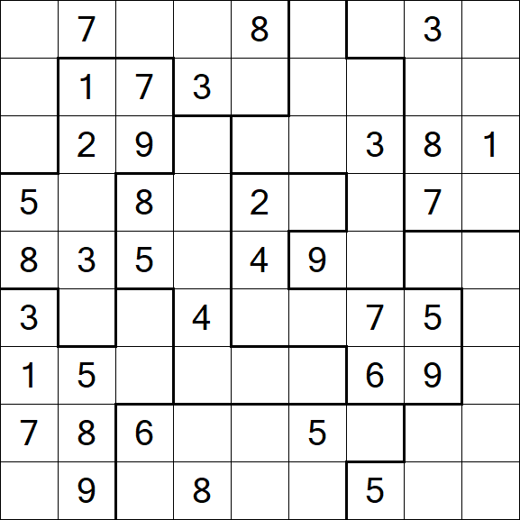 Jigsaw Sudoku - Moyen