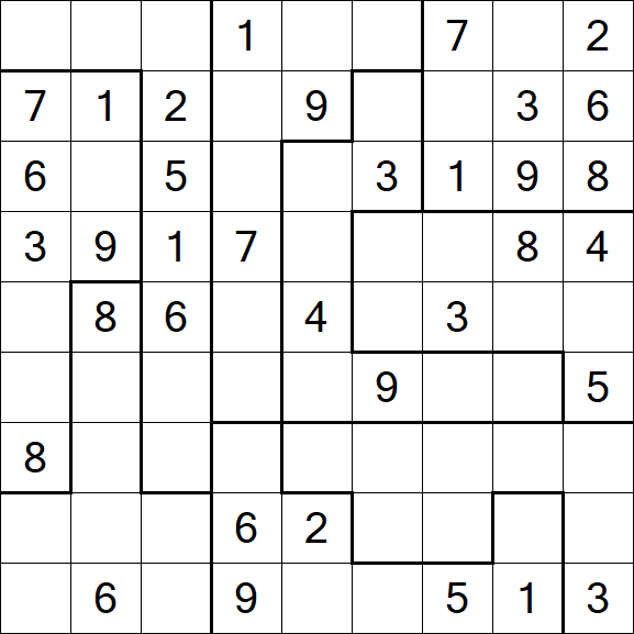 Jigsaw Sudoku - Moyen