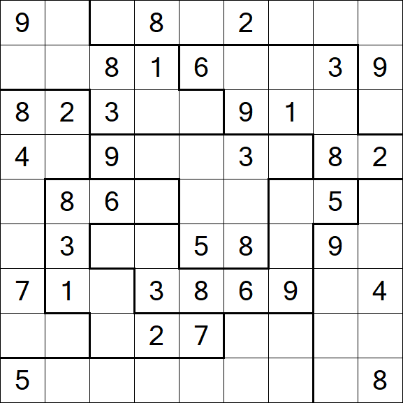 Jigsaw Sudoku - Moyen