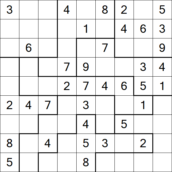 Jigsaw Sudoku - Medium