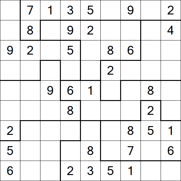 Jigsaw Sudoku - Medio