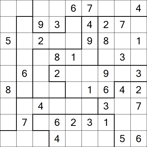 Jigsaw Sudoku - Médio