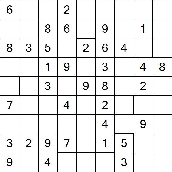 Jigsaw Sudoku - Moyen