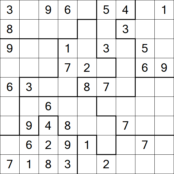 Jigsaw Sudoku - Moyen