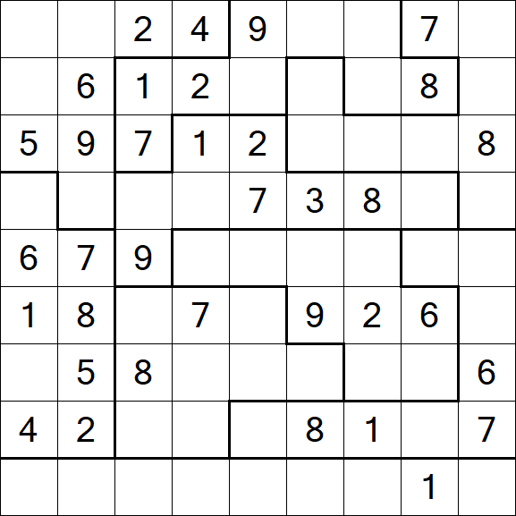 Jigsaw Sudoku - Medio