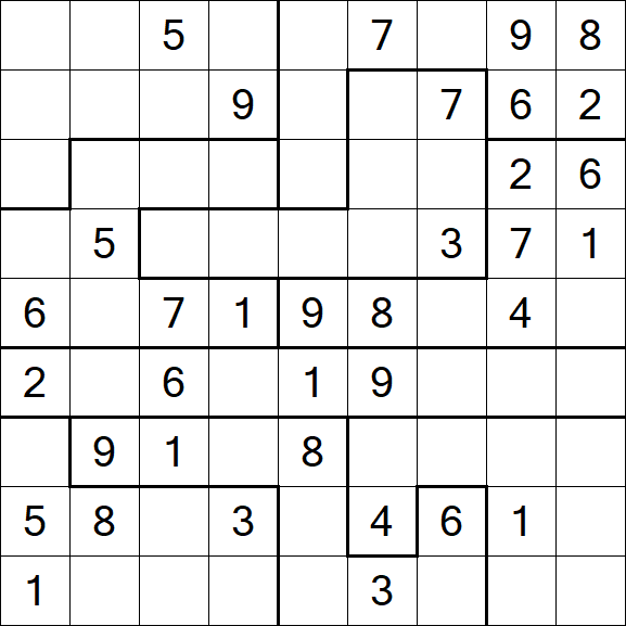 Jigsaw Sudoku - Médio
