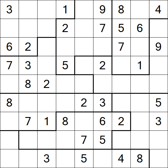 Jigsaw Sudoku - Medio