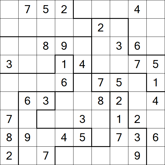Jigsaw Sudoku - Moyen