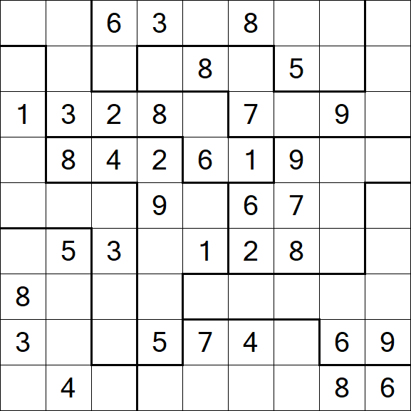 Jigsaw Sudoku - Medio