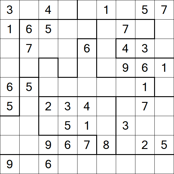 Jigsaw Sudoku - Médio