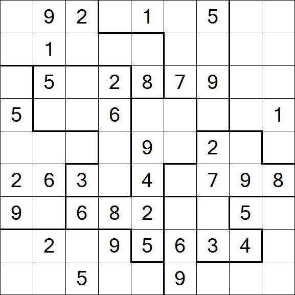 Jigsaw Sudoku - Medio