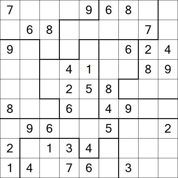 Jigsaw Sudoku - Medio
