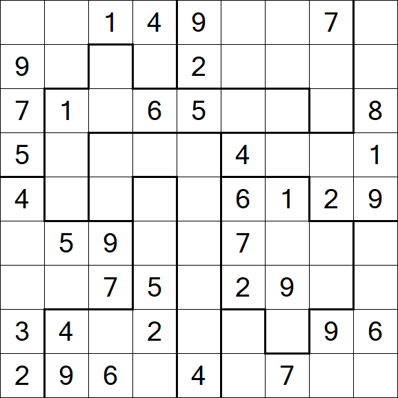 Jigsaw Sudoku - Moyen