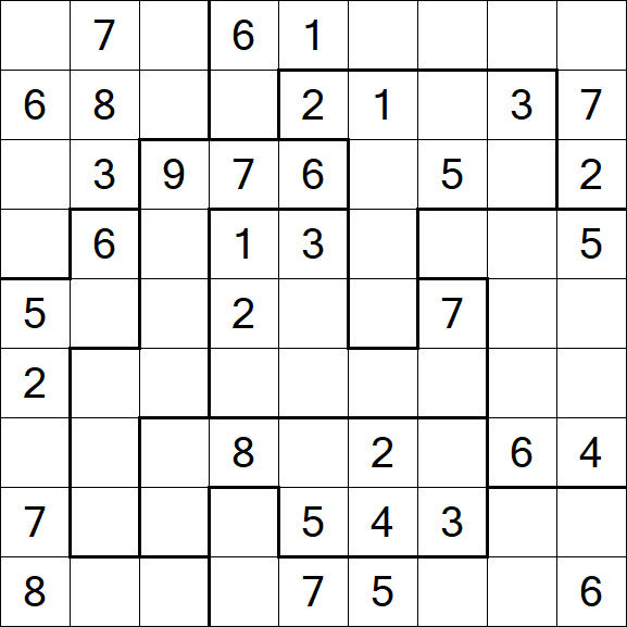 Jigsaw Sudoku - Mittel