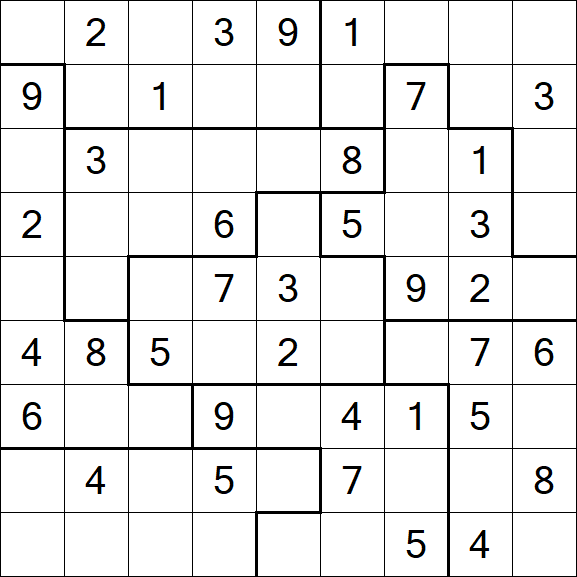 Jigsaw Sudoku - Mittel