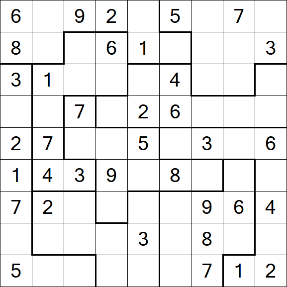 Jigsaw Sudoku - Mittel