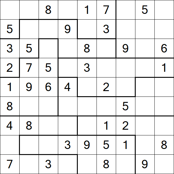 Jigsaw Sudoku - Mittel