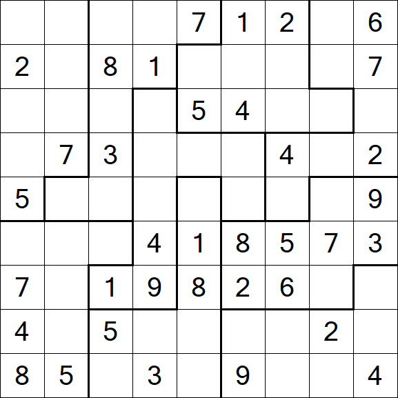 Jigsaw Sudoku - Mittel
