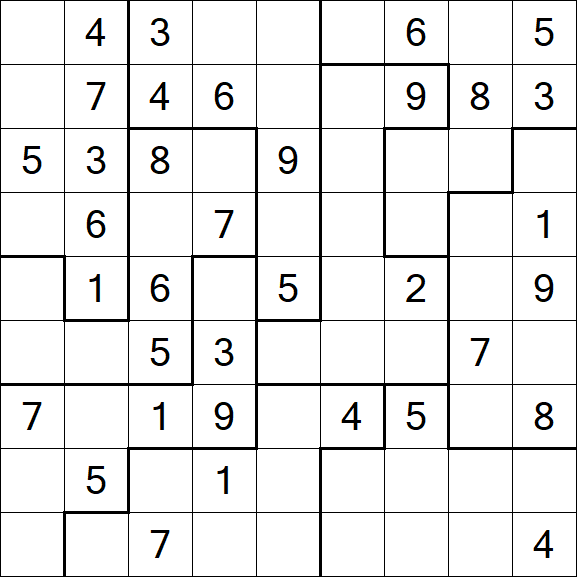 Jigsaw Sudoku - Mittel