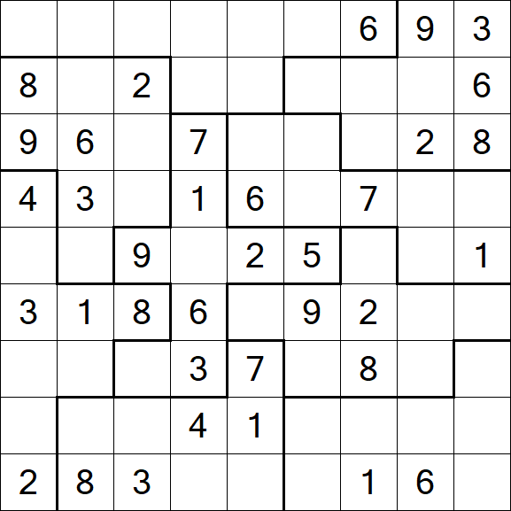 Jigsaw Sudoku - Mittel