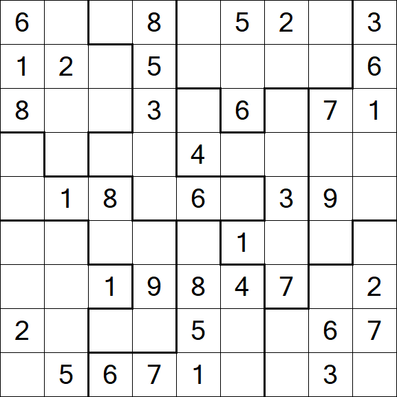 Jigsaw Sudoku - Mittel