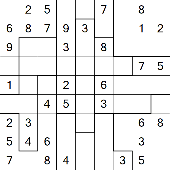 Jigsaw Sudoku - Médio