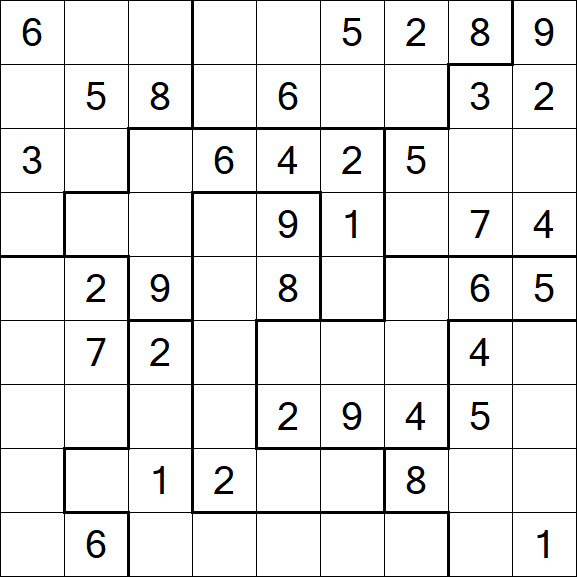 Jigsaw Sudoku - Médio