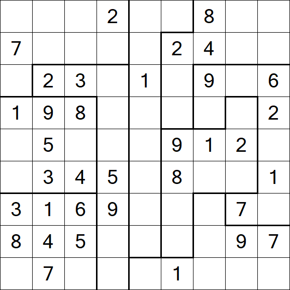 Jigsaw Sudoku - Mittel