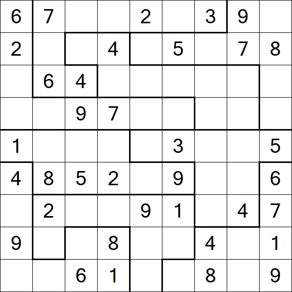 Jigsaw Sudoku - Médio