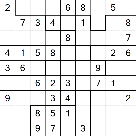 Jigsaw Sudoku - Mittel
