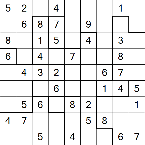 Jigsaw Sudoku - Mittel
