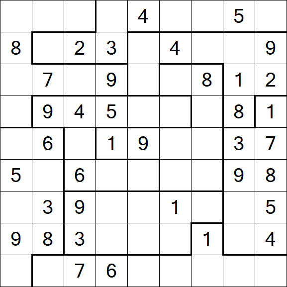 Jigsaw Sudoku - Médio