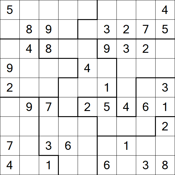 Jigsaw Sudoku - Mittel