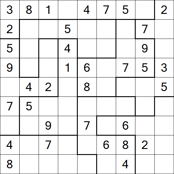 Jigsaw Sudoku - Mittel
