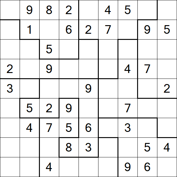 Jigsaw Sudoku - Mittel