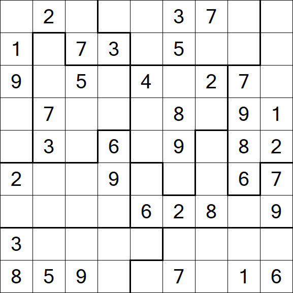 Jigsaw Sudoku - Mittel