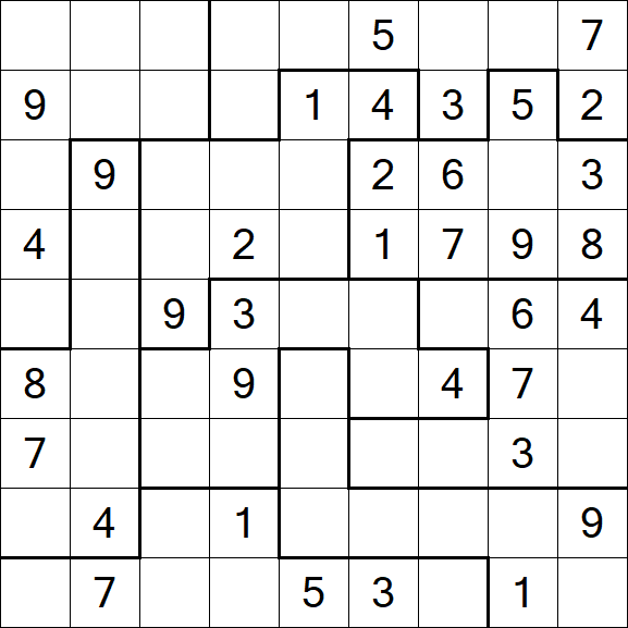 Jigsaw Sudoku - Mittel