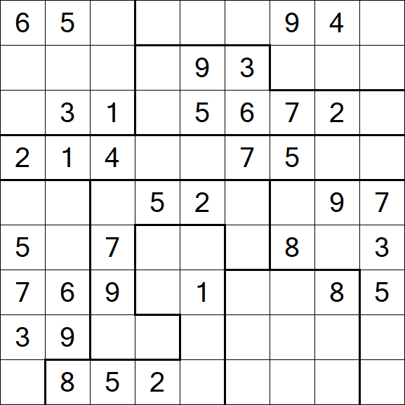 Jigsaw Sudoku - Médio