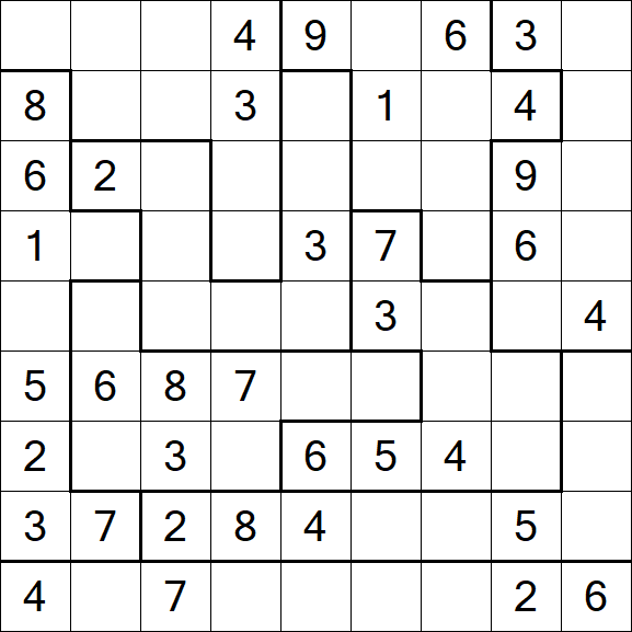 Jigsaw Sudoku - Médio