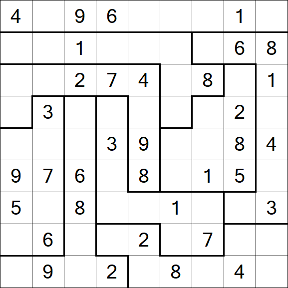 Jigsaw Sudoku - Mittel