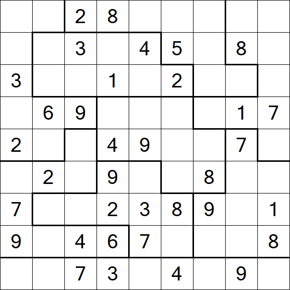 Jigsaw Sudoku - Mittel
