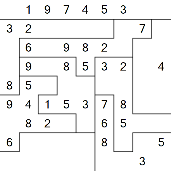 Jigsaw Sudoku - Mittel