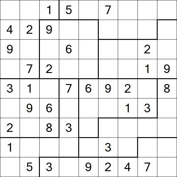 Jigsaw Sudoku - Médio